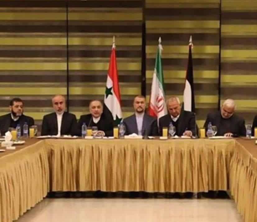 دیدار وزیر امورخارجه با رهبران گروه‌های مقاومت