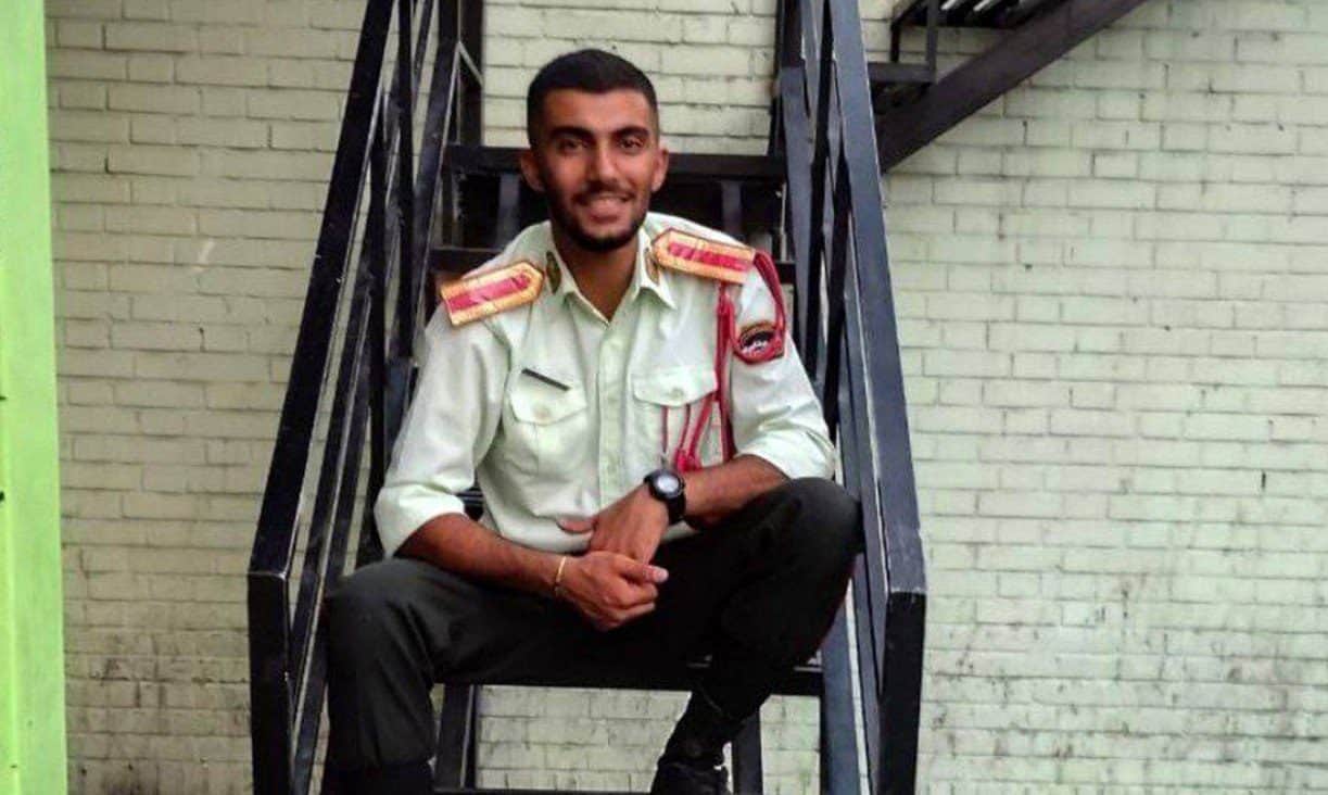 آسمانی شدن سرباز وظیفه پلیس