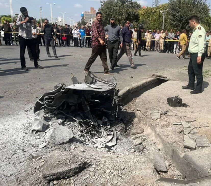 سقوط یک فروند پهپاد در گرگان