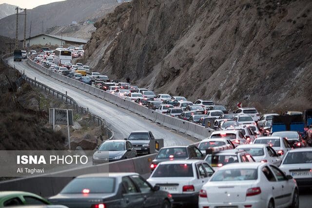 ترافیک پرحجم در محورهای مازندران