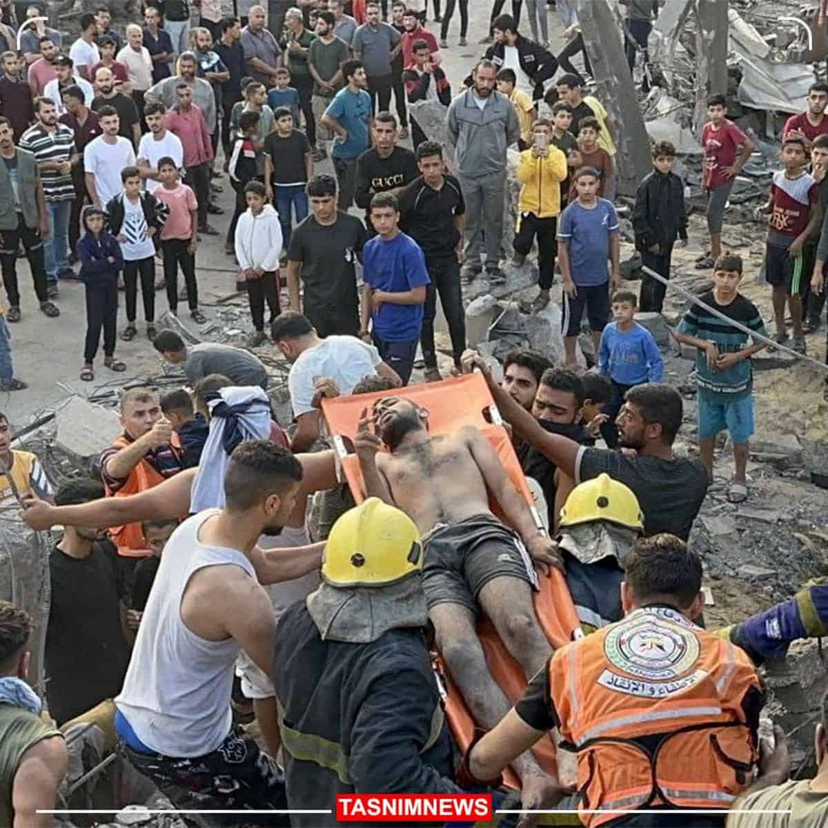 ۴۰ شهید در حمله هوایی به یک خانه‌ در خان‌یونس