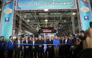 اولین خط تولید انبوه اتوبوس برقی ایران خودرو دیزل افتتاح شد
