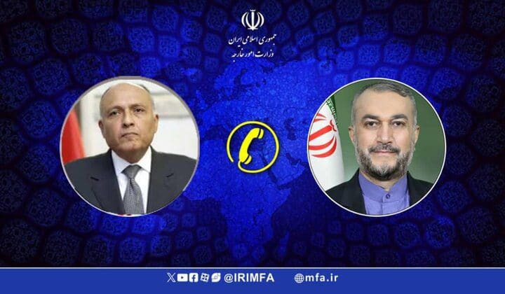 رایزنی امیرعبداللهیان و وزیر امور خارجه مصر