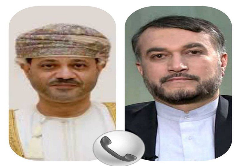 گفتگوی تلفنی وزرای خارجه ایران و عمان در خصوص تحولات فلسطین