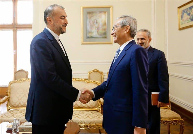 دیدار دبیرکل سازمان همکاری شانگهای با امیرعبداللهیان