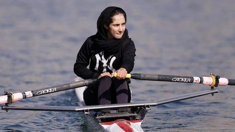 کیمیا زارعی دختر قایقران ایران قهرمان آسیا شد