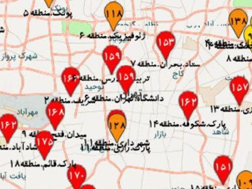 تهران نارنجی و قرمز است