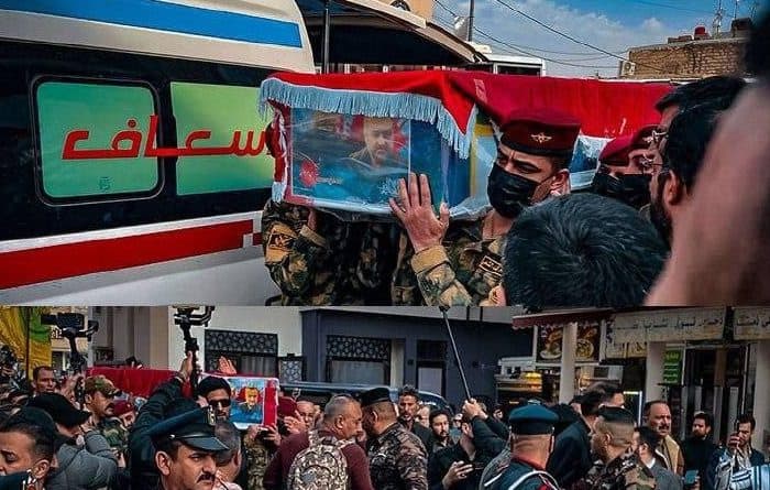 ورود پیکر شهید سید رضی به نجف اشرف