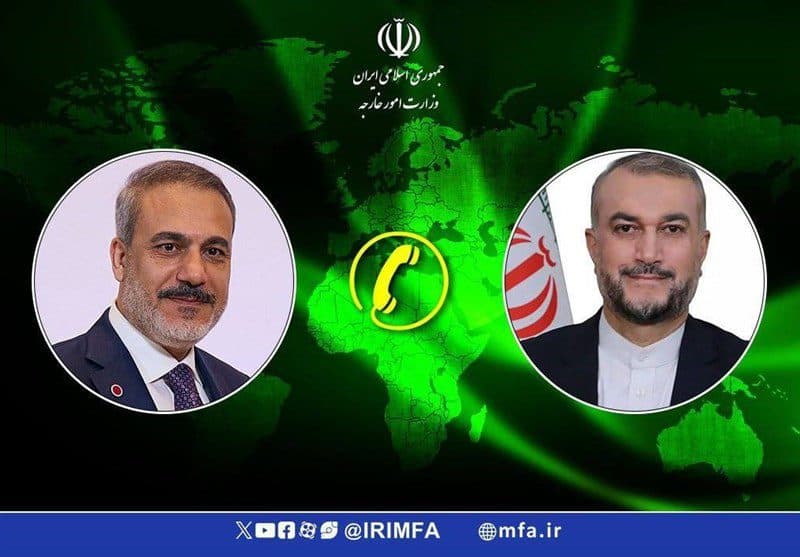 گفت‌وگوی وزرای خارجه ایران و ترکیه درباره تحولات اخیر و سفر رئیسی به آنکارا
