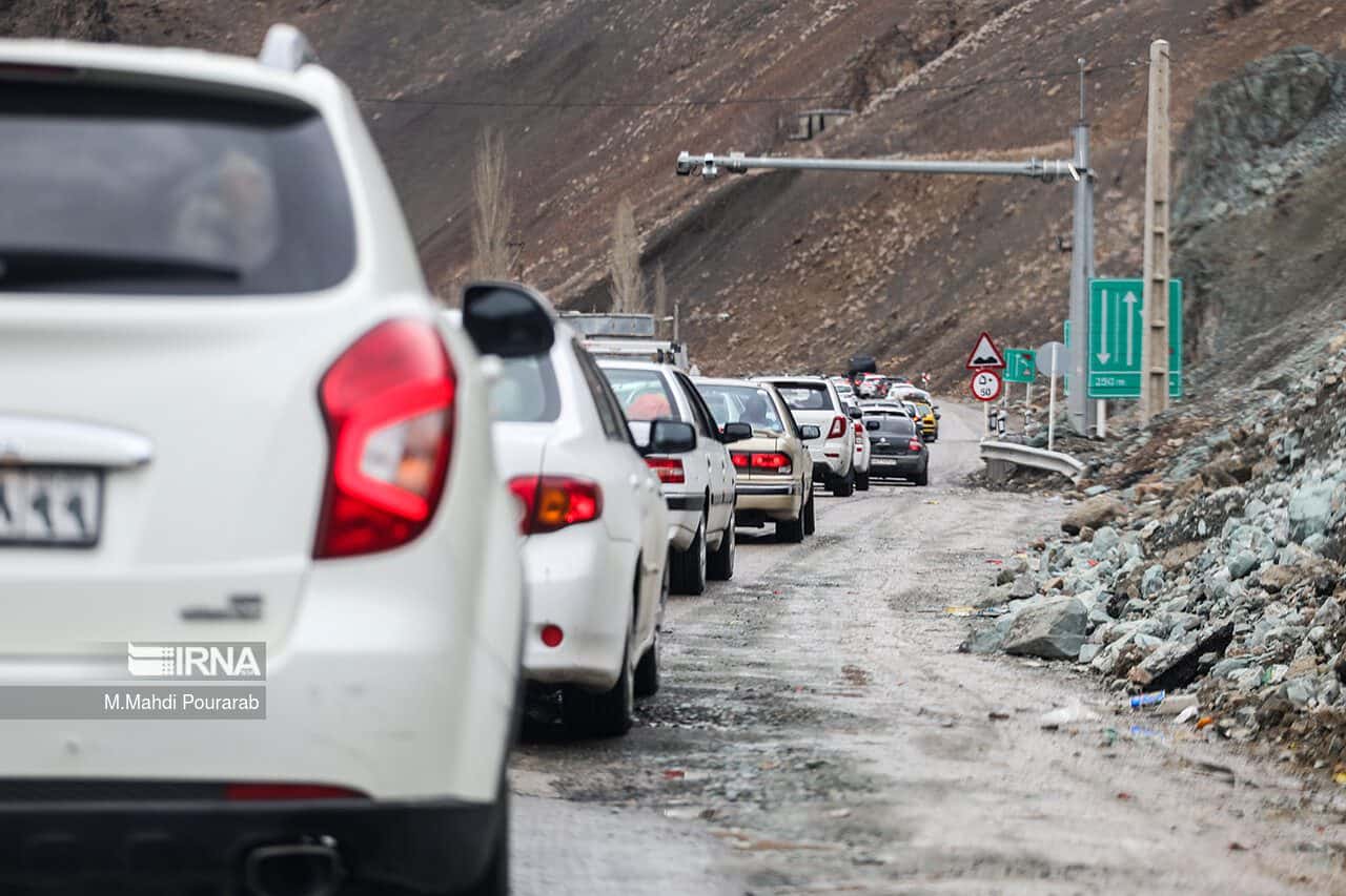ترافیک سنگین در محور چالوس و آزادراه تهران – شمال