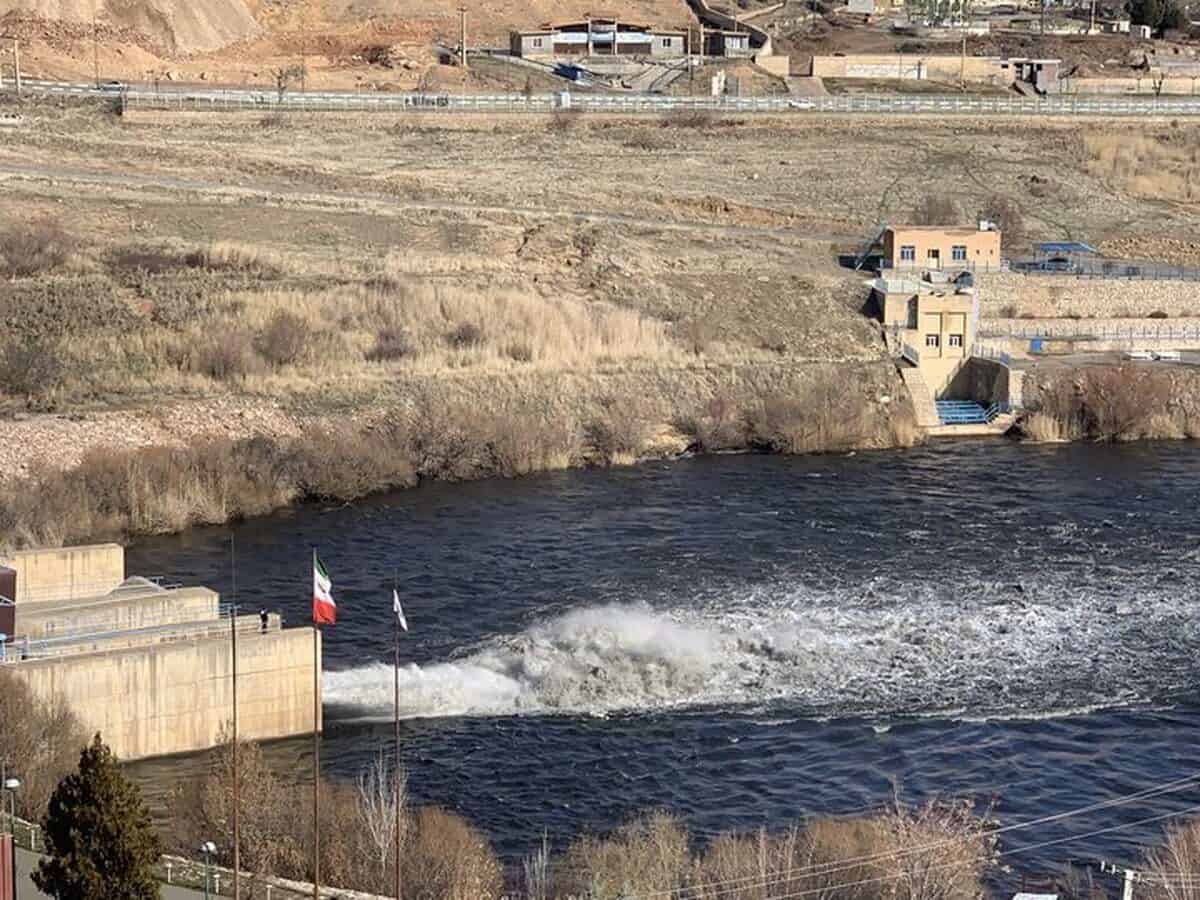 رهاسازی آب از سد مهاباد به دریاچه ارومیه