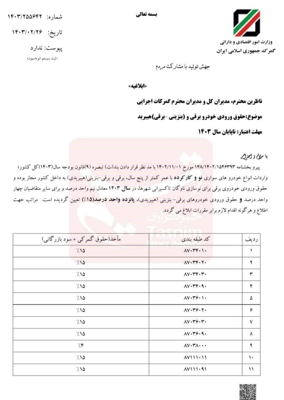 خودروهای برقی و هیبریدی