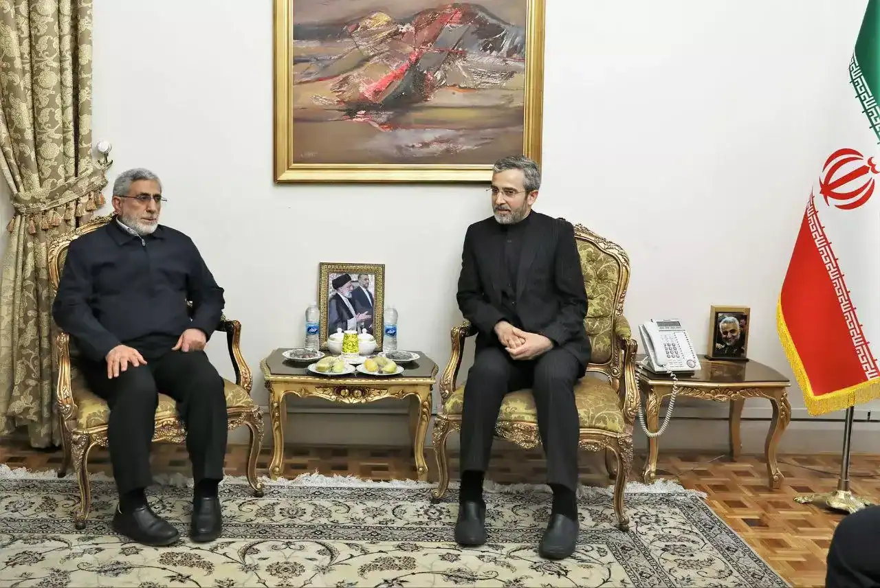 حضور سردار قآنی، فرمانده نیروی قدس سپاه پاسداران انقلاب اسلامی در وزارت امور خارجه