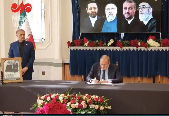 ادای احترام «لاوروف» به شهید «سید ابراهیم رئیسی»