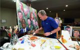 نمايش ‌آثار نقاشی جورج بوش در شهربازى