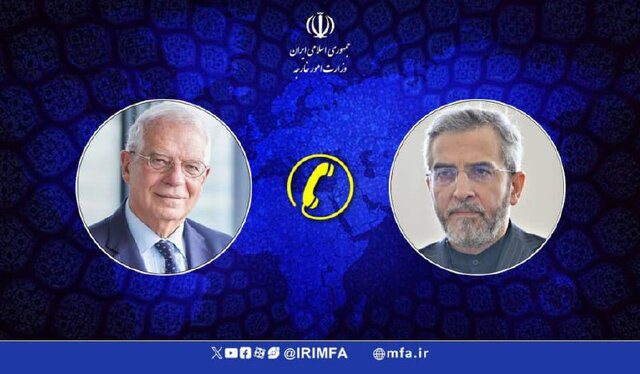 باقری: گفت وگوی صریح و ناظر بر آینده با بورل داشتم