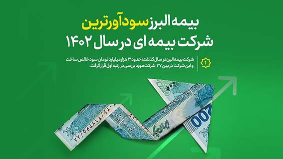 بیمه البرز سودآورترین شرکت بیمه‌ای