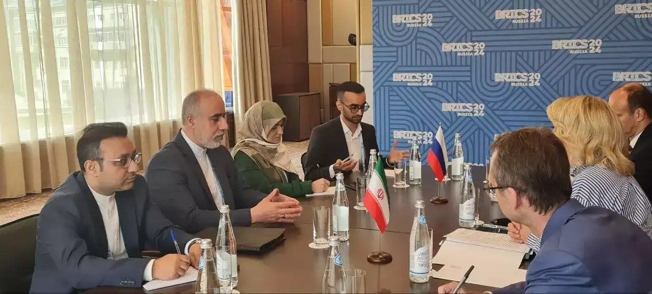 دیدار و گفتگوی سخنگویان وزارت خانه‌های امور خارجه جمهوری اسلامی ایران و روسیه