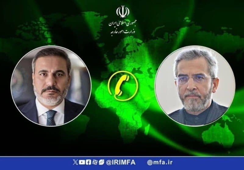 رایزنی علی باقری و فیدان درباره خطرات گسترش جنگ در غزه