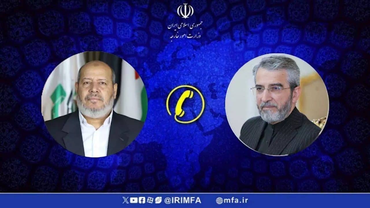 گفتگوی سرپرست وزارت خارجه و معاون دفتر سیاسی جنبش حماس