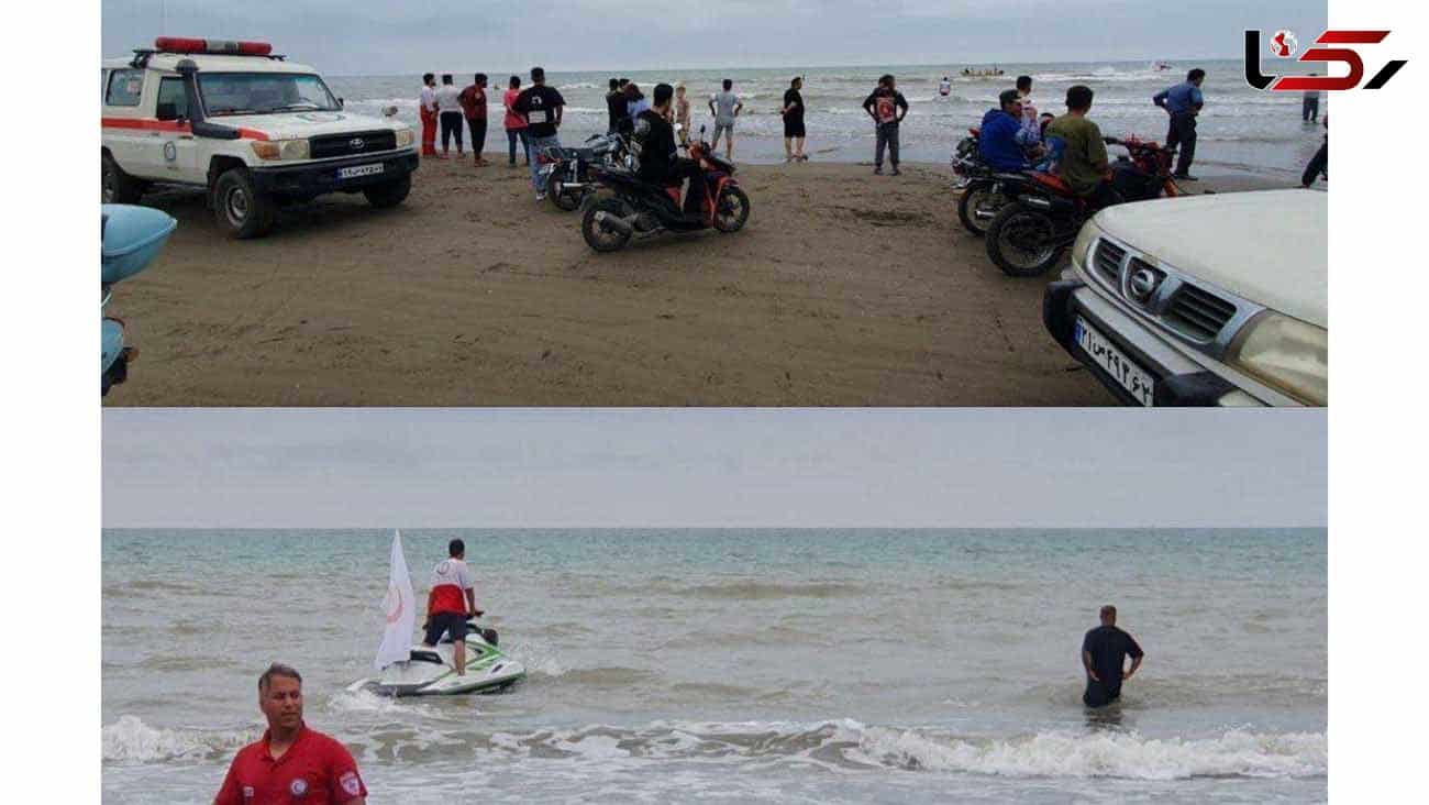 نجات ۳ کودک از مرگ در ساحل فریدون‌کنار