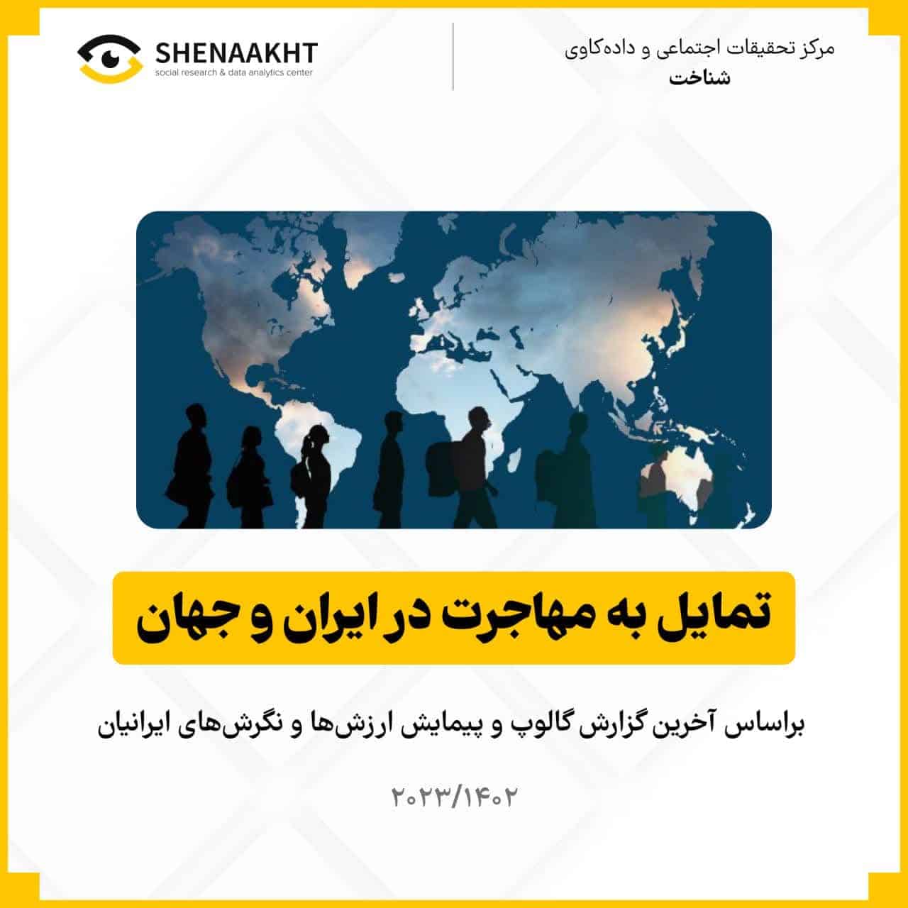 تمایل به مهاجرت در ایران و جهان