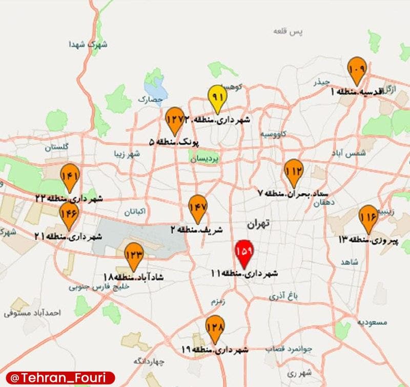 برف و باران هم به داد تهران نرسید