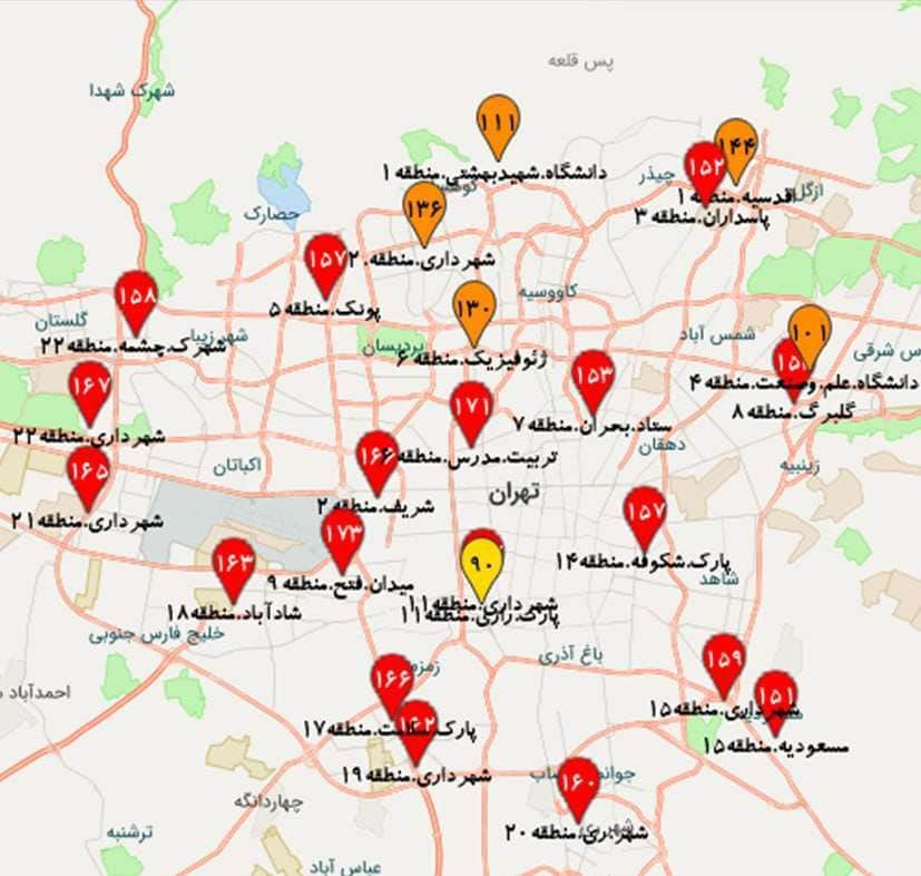 هوای تهران دوباره در وضعیت قرمز