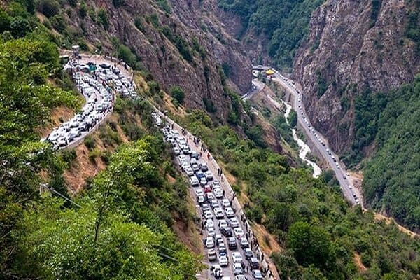 ترافیک سنگین صبحگاهی در کندوان و هراز