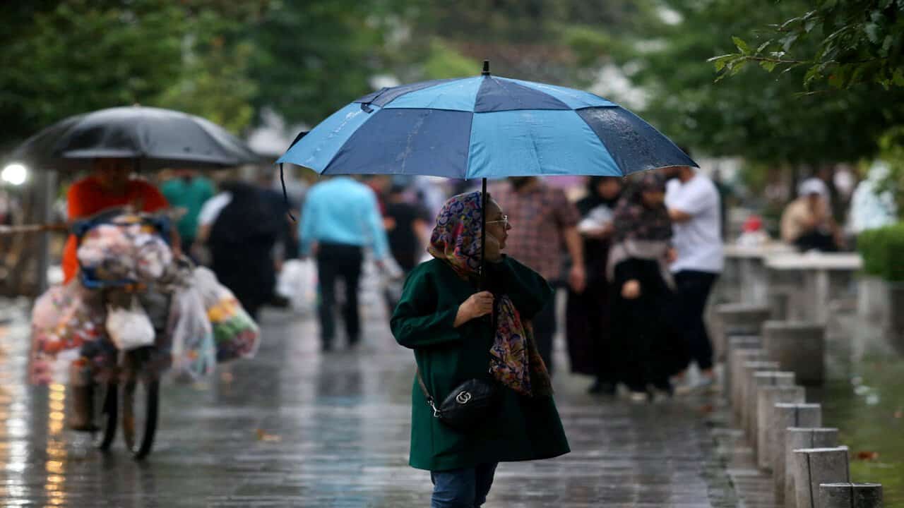 بارش باران و رگبار در دامنه‌های جنوبی البرز و تهران