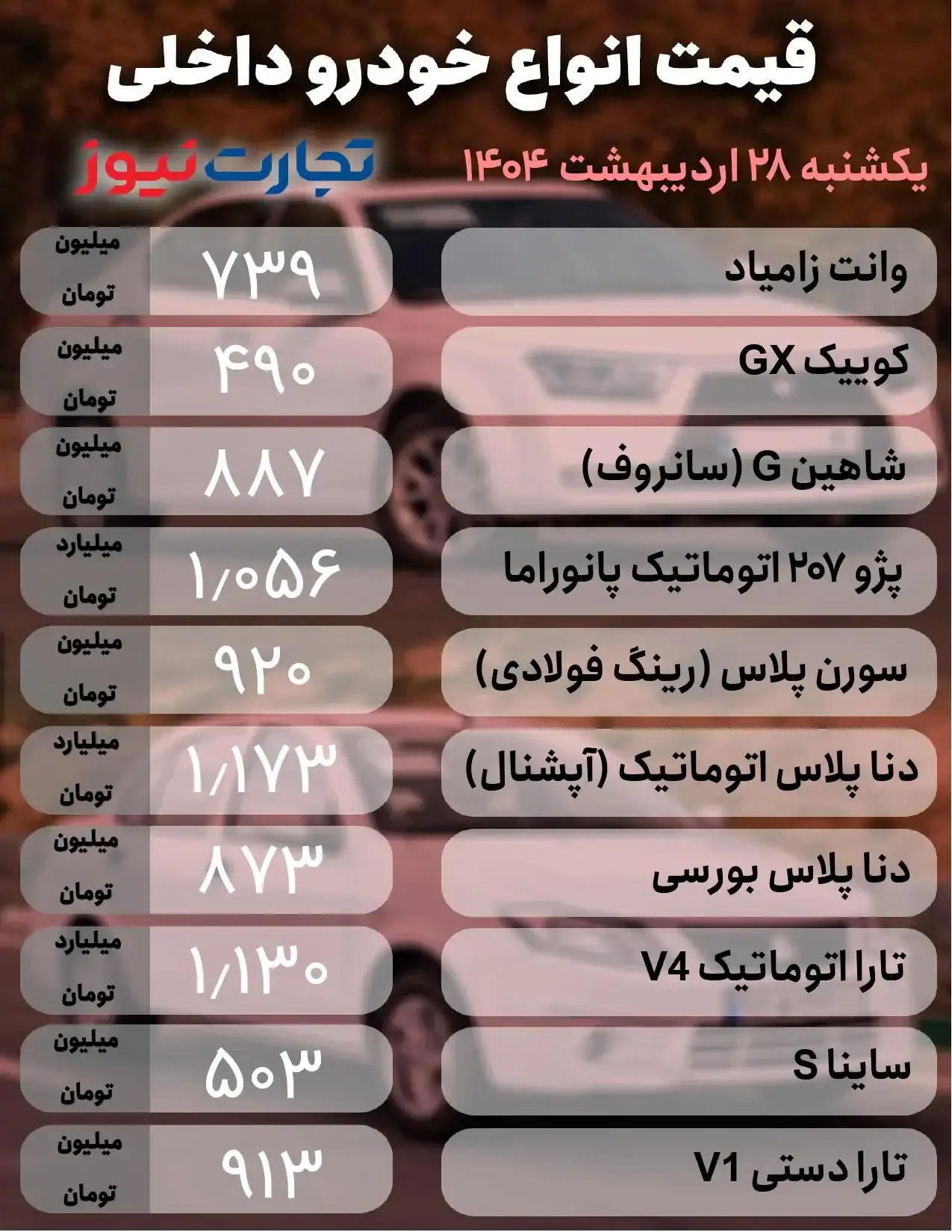 خودرو داخلی و خارجی