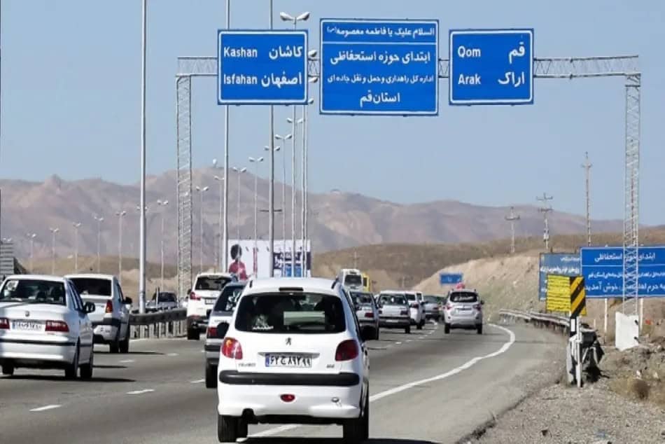 اصابت پرتابه به آزادراه تهران-قم