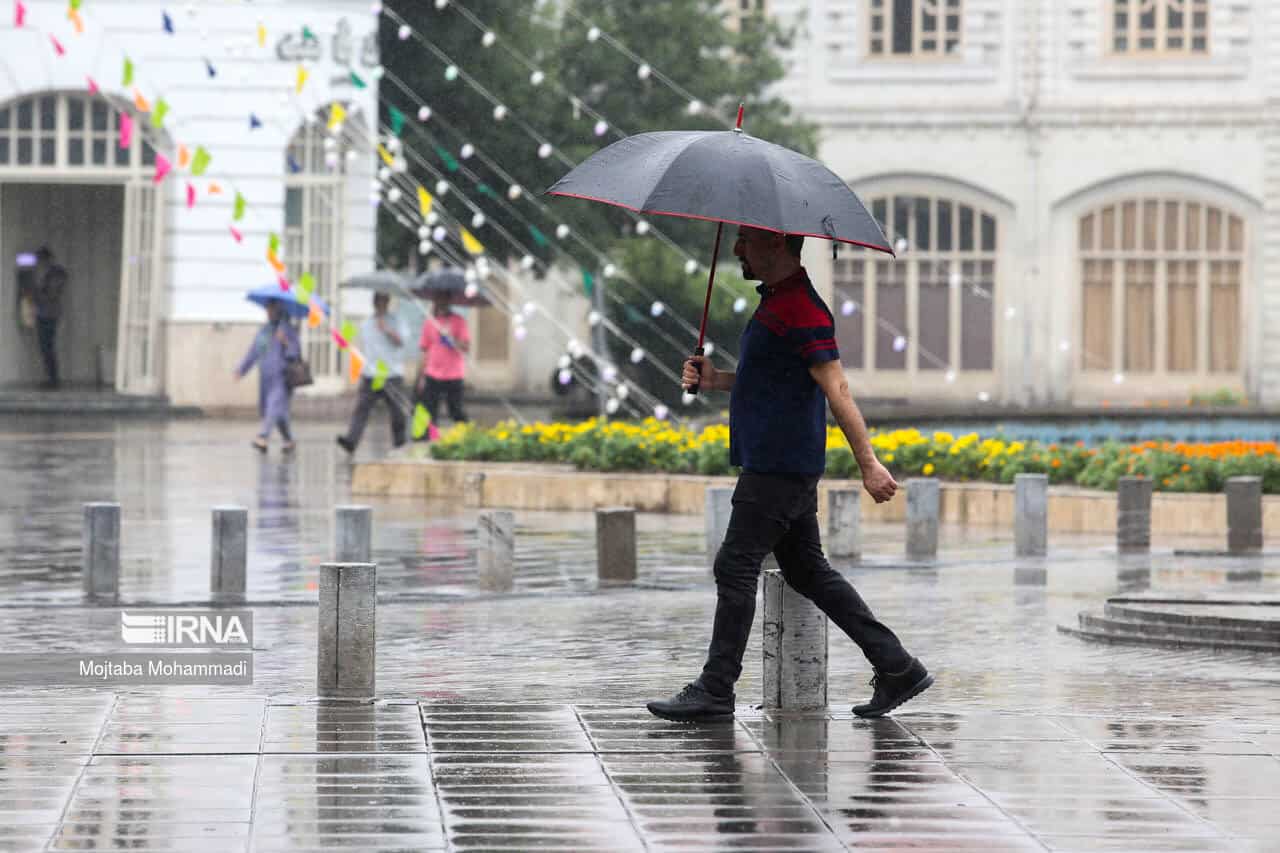رگبار و رعد و برق در نوار شمالی کشور