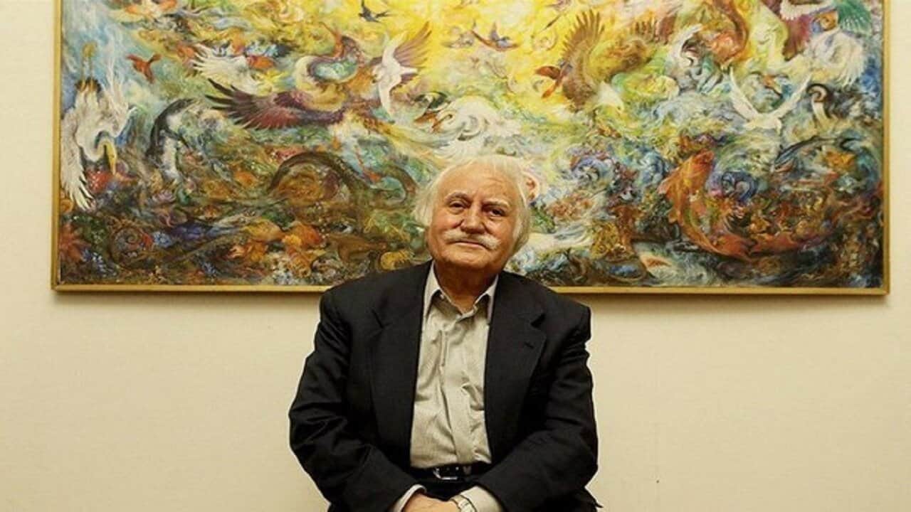 ورود پیکر مطهر مرحوم استاد فرشچیان به فرودگاه اصفهان