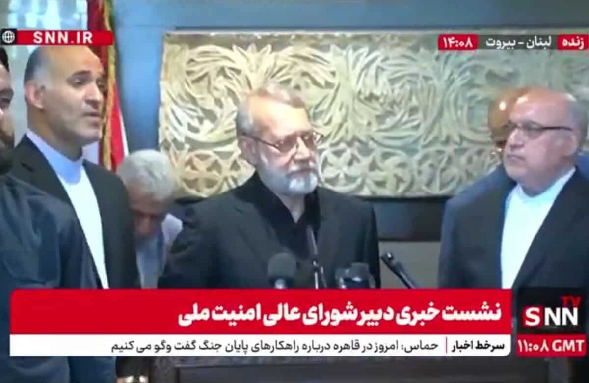 لاریجانی خطاب به مردم لبنان: می‌خواهند با تبلیغات جای دوست و دشمن را عوض کنند