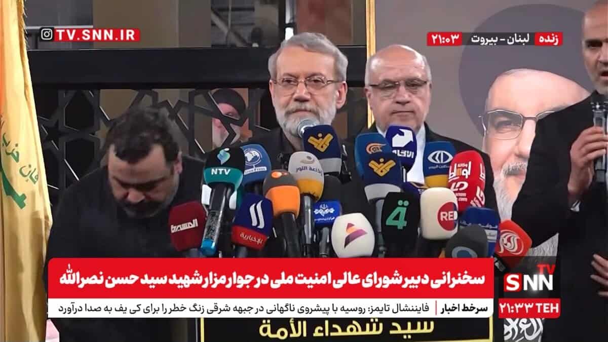 لاریجانی: برادران حزب الله! ممکن است به شما کینه ورزی کنند؛ این بخاطر تاثیر گذاری شماست