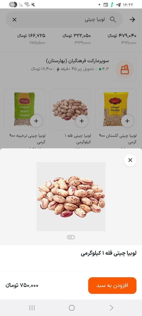 پرواز قیمت لوبیا چیتی به ۶۰۰ هزار تومان / حذف قوت غالب محرومان از سفره‌ها
