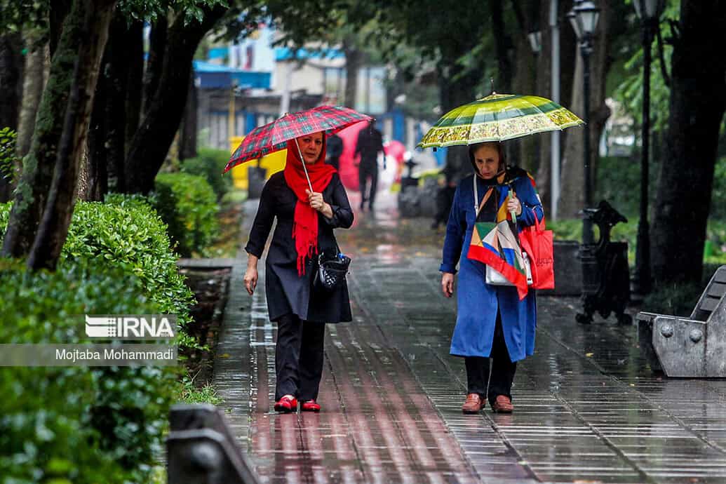 بارش باران در ۴ استان نوار شمالی کشور