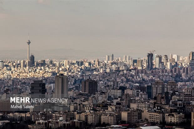 هوای تهران آلوده و در وضعیت نارنجی است