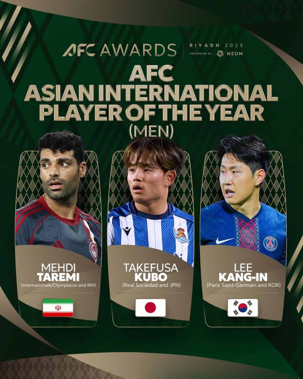 درخشش طارمی در پوستر AFC؛ نام ستاره ایرانی در جمع بهترین لژیونرهای سال آسیا