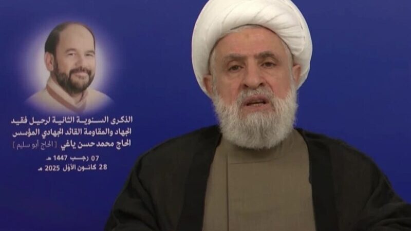 نعیم قاسم: آمریکا و اسرائیل عامل ناامنی لبنان هستند