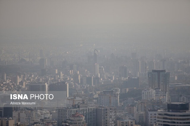کیفیت هوای تهران در وضعیت قرمز