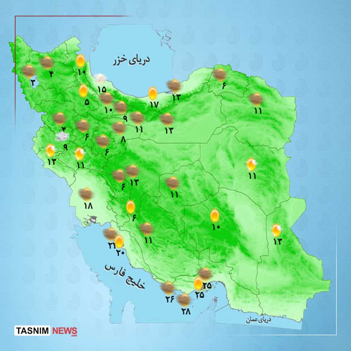 ورود سامانه بارشی از غرب و شمال غرب کشور