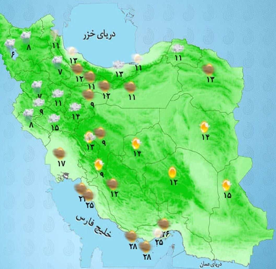 ورود سامانه بارشی از جنوب کشور