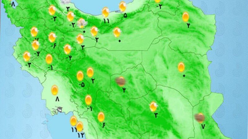 بارش برف و باران در نیمه شمالی کشور