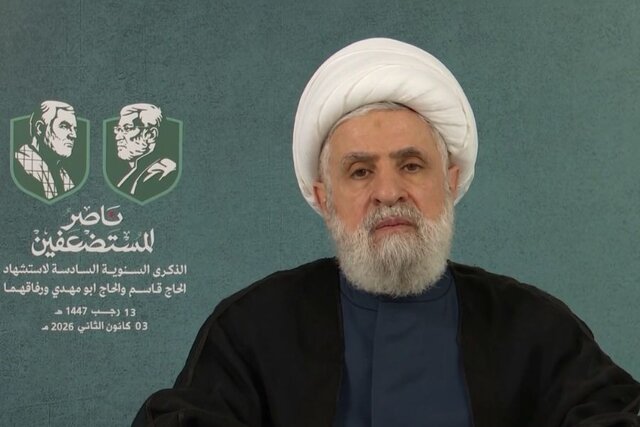 شیخ نعیم قاسم: سردار سلیمانی فرمانده محور مقاومت و از عشاق امام خمینی (ره) بود