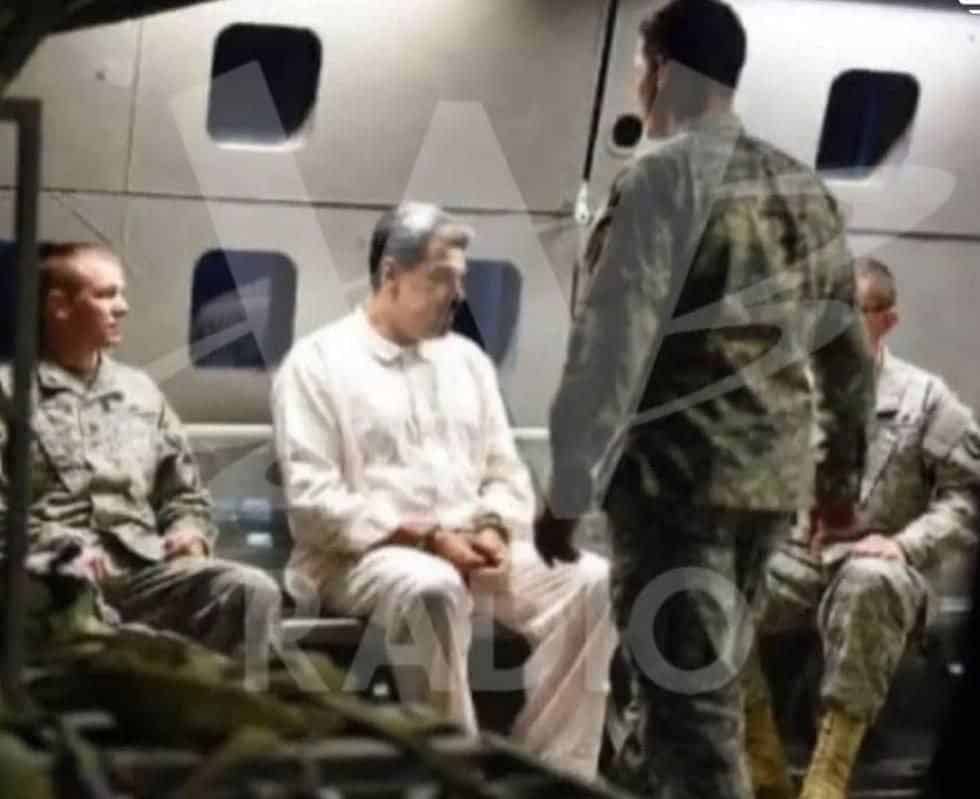 اولین تصویر از دستگیری مادورو توسط آمریکا