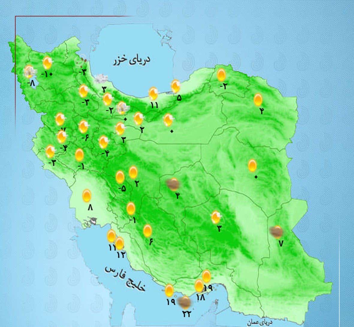 جو پایدار در اکثر مناطق کشور