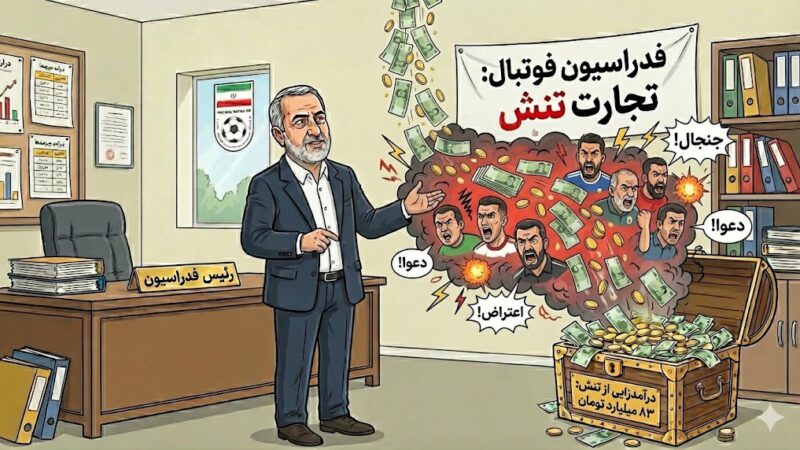 منبع درآمد جدید تاج و دوستان؛ چگونه فدراسیون از «فحاشی و بیانیه» یک بیزینس ۸۰ میلیاردی ساخت؟