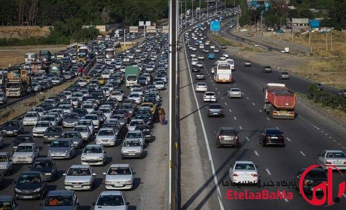ترافیک سنگین در ۲ آزادراه و تردد روان در جاده‌های شمالی